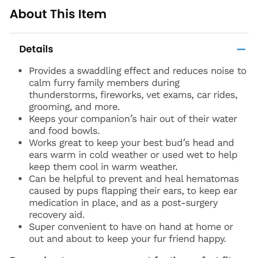 Purple Happy Hoodie Calming Band for Dogs & Cats - Picture 8 of 8